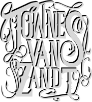 A green background with white lettering that says " johannes van zandt ".